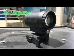 Magnificador 3X para la visión holográfica y el alcance de la visión del punto rojo de caza óptica táctica 1000G a prueba de choques