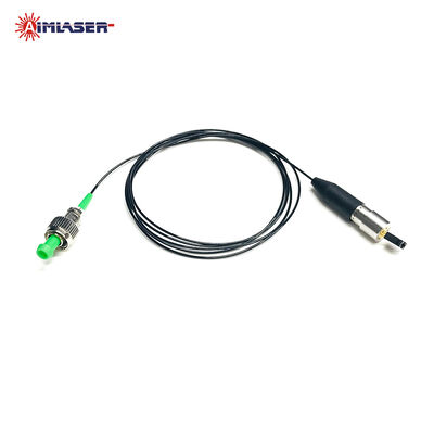 Módulo de diodo láser de fibra coaxial monomodo de 50 mW y 520 nm con núcleo de fibra de 3,5 µm