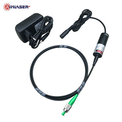 638nm 30mW Single-Mode Fiber-Coupled Laser Diode Module with 4µm Fiber Core, FC/PC Connector, Driver and Power Adapter